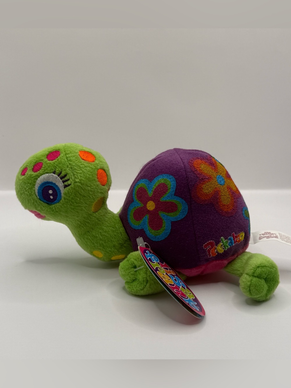 Vtg Lisa Frank Peekaboo Turtle Plush Stuffed Animal Y2K Rare NWT - Picture 7 of 7